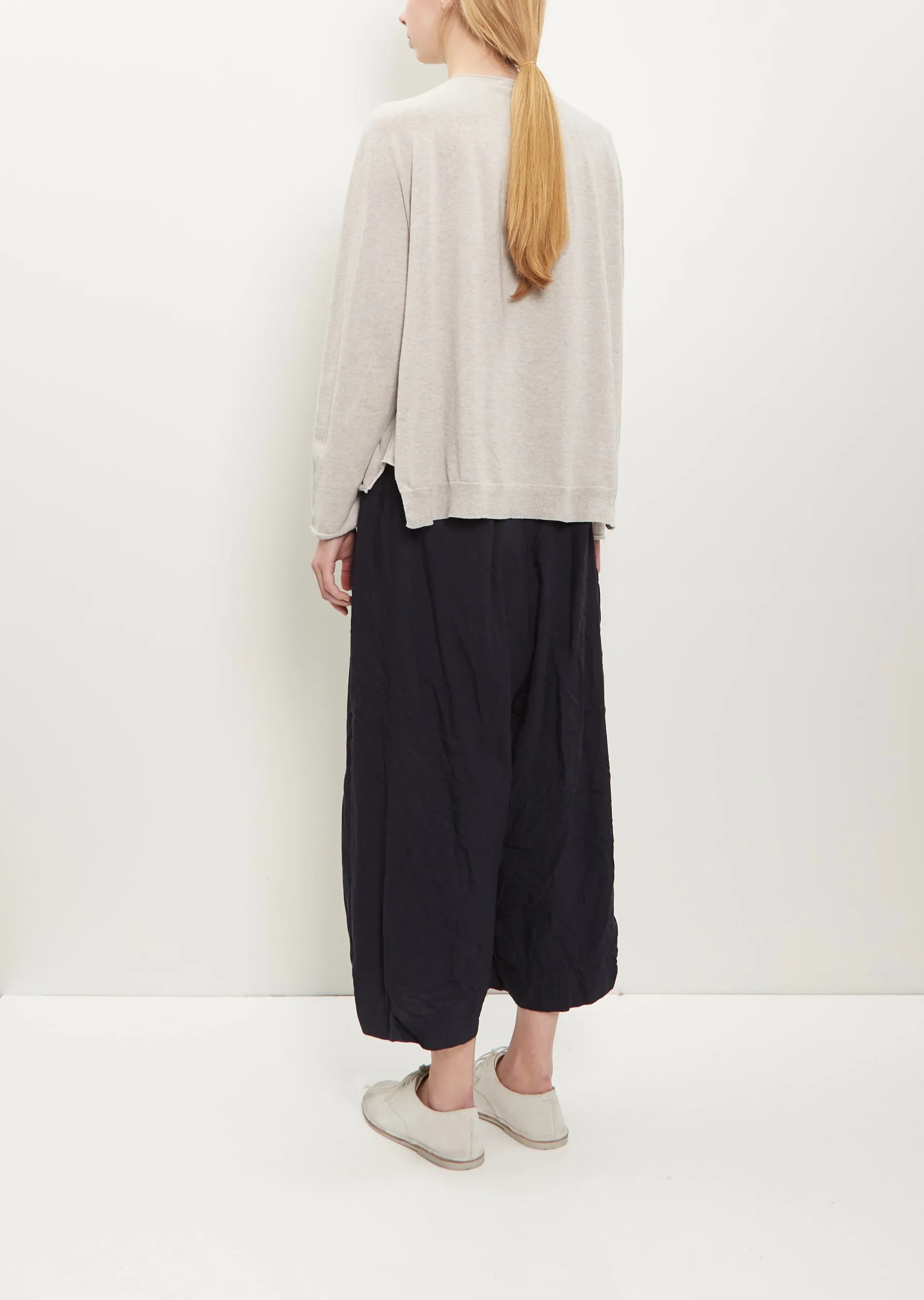 Cotton Linen Pullover — Gray