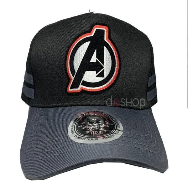 Dadivit : Avengers gris oxford con franjas adulto curva
