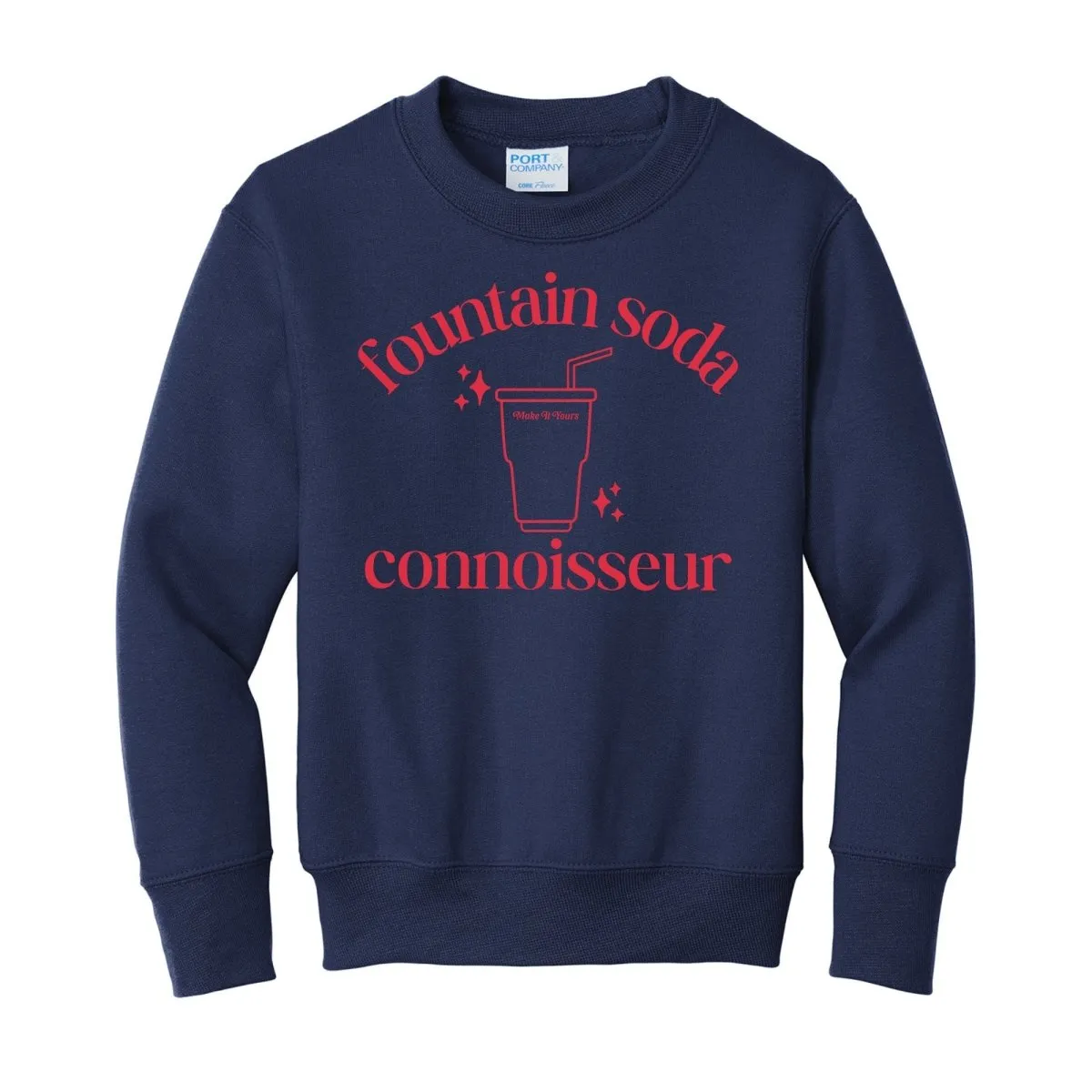 Kids Make It Yours™ 'Fountain Soda Connoisseur' Crewneck Sweatshirt