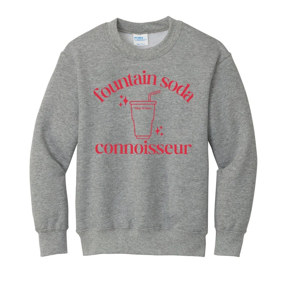 Kids Make It Yours™ 'Fountain Soda Connoisseur' Crewneck Sweatshirt